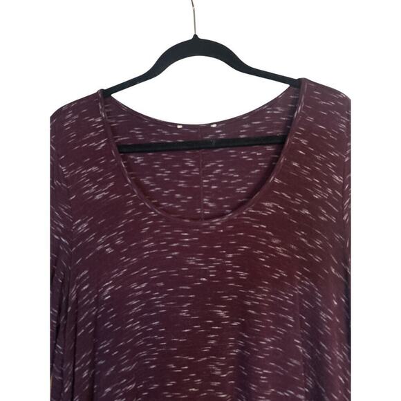 Max Studio Women's Shark Bite Hem 3/4 Sleeve Stretch Pullover Dress Sz X… - Picture 4 of 6